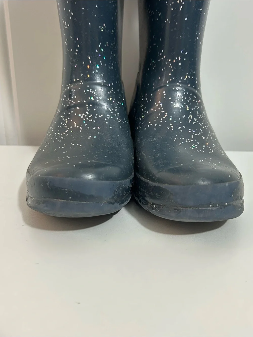 Hunter Kids Navy blue glitter Sparkle Rain Boots kids 1